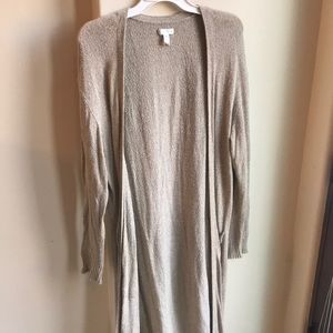 Oatmeal cardigan duster